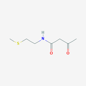 molecular formula C7H13NO2S B15432404 N-[2-(Methylsulfanyl)ethyl]-3-oxobutanamide CAS No. 88124-09-8