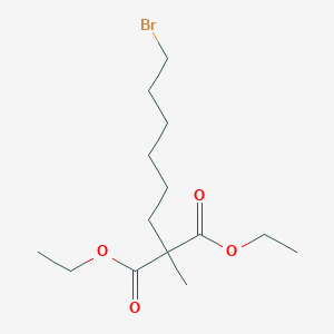 molecular formula C14H25BrO4 B15432451 Diethyl (6-bromohexyl)(methyl)propanedioate CAS No. 89541-20-8
