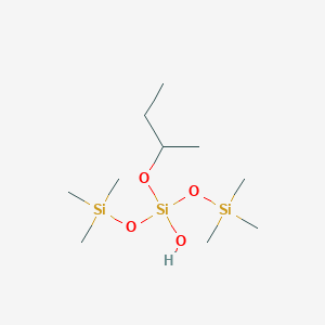 molecular formula C10H28O4Si3 B15432459 Butan-2-yl bis(trimethylsilyl) hydrogen orthosilicate CAS No. 88221-42-5