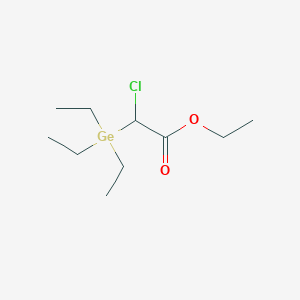 molecular formula C10H21ClGeO2 B15432513 Ethyl chloro(triethylgermyl)acetate CAS No. 88011-31-8