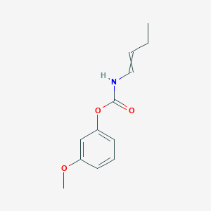 molecular formula C12H15NO3 B15432527 3-Methoxyphenyl but-1-en-1-ylcarbamate CAS No. 88310-27-4