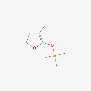 molecular formula C8H16O2Si B15432530 Trimethyl[(3-methyl-4,5-dihydrofuran-2-yl)oxy]silane CAS No. 87532-06-7