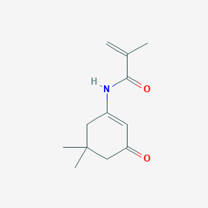 molecular formula C12H17NO2 B15432559 N-(5,5-Dimethyl-3-oxocyclohex-1-en-1-yl)-2-methylprop-2-enamide CAS No. 90043-92-8
