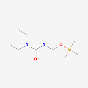 molecular formula C10H24N2O2Si B15432706 N,N-Diethyl-N'-methyl-N'-{[(trimethylsilyl)oxy]methyl}urea CAS No. 89812-96-4