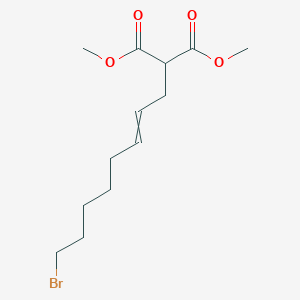 molecular formula C13H21BrO4 B15432805 Dimethyl (8-bromooct-2-en-1-yl)propanedioate CAS No. 87803-00-7