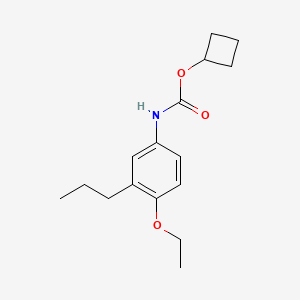 molecular formula C16H23NO3 B15432873 Cyclobutyl (4-ethoxy-3-propylphenyl)carbamate CAS No. 88715-50-8
