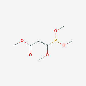 molecular formula C7H13O5P B15432887 Methyl 3-(dimethoxyphosphanyl)-3-methoxyprop-2-enoate CAS No. 88472-71-3