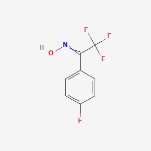 molecular formula C8H5F4NO B15432899 Ethanone, 2,2,2-trifluoro-1-(4-fluorophenyl)-, oxime CAS No. 88485-75-0