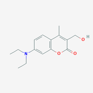 molecular formula C15H19NO3 B154329 7-Diethylamino-3-hydroxymethyl-4-methyl-chromen-2-one CAS No. 127321-51-1