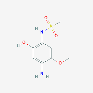 molecular formula C8H12N2O4S B15432938 N-(4-Amino-2-hydroxy-5-methoxyphenyl)methanesulfonamide CAS No. 88380-48-7