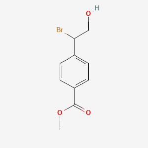 molecular formula C10H11BrO3 B15432948 Methyl 4-(1-bromo-2-hydroxyethyl)benzoate CAS No. 88553-29-1