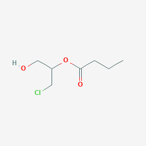 molecular formula C7H13ClO3 B15432983 1-Chloro-3-hydroxypropan-2-yl butanoate CAS No. 87484-78-4