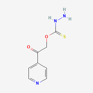 molecular formula C8H9N3O2S B15433011 O-[2-Oxo-2-(pyridin-4-yl)ethyl] hydrazinecarbothioate CAS No. 88038-21-5