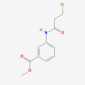 molecular formula C11H12BrNO3 B15433053 Methyl 3-(3-bromopropanamido)benzoate CAS No. 88072-05-3
