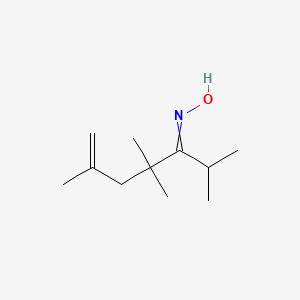 molecular formula C11H21NO B15433092 N-(2,4,4,6-Tetramethylhept-6-en-3-ylidene)hydroxylamine CAS No. 88031-90-7
