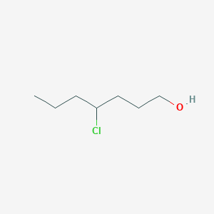 molecular formula C7H15ClO B15433258 4-Chloroheptan-1-OL CAS No. 89940-13-6