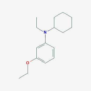 molecular formula C16H25NO B15433409 N-Cyclohexyl-3-ethoxy-N-ethylaniline CAS No. 87668-80-2