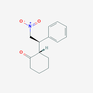 molecular formula C14H17NO3 B15434253 trans-2-(2-Nitro-1-phenylethyl)cyclohexanone CAS No. 84025-83-2