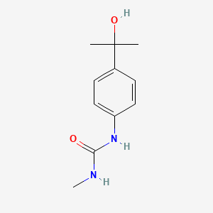 molecular formula C11H16N2O2 B15434270 Urea, N-[4-(1-hydroxy-1-methylethyl)phenyl]-N'-methyl- CAS No. 87701-35-7