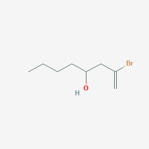 molecular formula C8H15BrO B15434290 1-Octen-4-ol, 2-bromo- CAS No. 83650-02-6