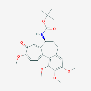 molecular formula C25H31NO7 B154344 tert-butyl N-[(7S)-1,2,3,10-tetramethoxy-9-oxo-6,7-dihydro-5H-benzo[a]heptalen-7-yl]carbamate CAS No. 186374-95-8