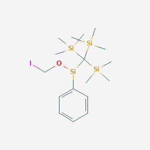 molecular formula C17H34IOSi4 B15434616 CID 78067378 