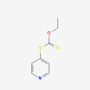 molecular formula C8H9NOS2 B15434769 O-Ethyl S-pyridin-4-yl carbonodithioate CAS No. 87234-27-3