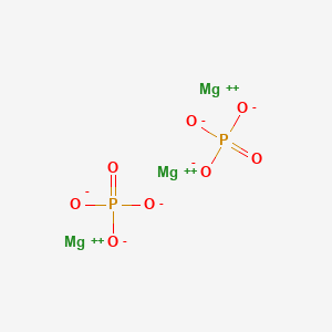 molecular formula Mg3(PO4)2<br>Mg3O8P2 B154348 Magnesium phosphate CAS No. 10043-83-1
