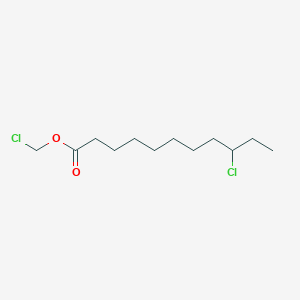 molecular formula C12H22Cl2O2 B15434803 Chloromethyl 9-chloroundecanoate CAS No. 80418-95-7