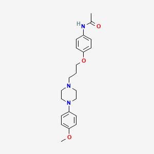 molecular formula C22H29N3O3 B15434845 Acetamide, N-(4-(3-(4-(4-methoxyphenyl)-1-piperazinyl)propoxy)phenyl)- CAS No. 85868-55-9