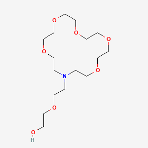 molecular formula C16H33NO7 B15434880 Ethanol, 2-[2-(1,4,7,10,13-pentaoxa-16-azacyclooctadec-16-yl)ethoxy]- CAS No. 81331-63-7