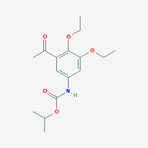 molecular formula C16H23NO5 B15434925 Propan-2-yl (3-acetyl-4,5-diethoxyphenyl)carbamate CAS No. 84972-44-1