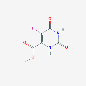 molecular formula C6H5FN2O4 B154350 methyl 5-fluoro-2,6-dioxo-1,2,3,6-tetrahydropyrimidine-4-carboxylate CAS No. 1996-54-9