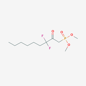 molecular formula C11H21F2O4P B15435266 Dimethyl (3,3-difluoro-2-oxononyl)phosphonate CAS No. 82302-86-1
