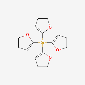 molecular formula C16H20O4Si B15435311 Tetra(4,5-dihydrofuran-2-yl)silane CAS No. 82877-27-8