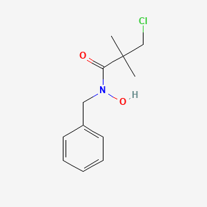 molecular formula C12H16ClNO2 B15435373 N-benzyl-3-chloro-N-hydroxy-2,2-dimethylpropanamide CAS No. 81777-78-8