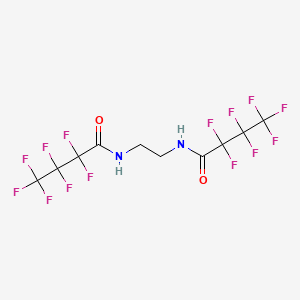 molecular formula C10H6F14N2O2 B15435397 2,2,3,3,4,4,4-heptafluoro-N-[2-(2,2,3,3,4,4,4-heptafluorobutanoylamino)ethyl]butanamide CAS No. 86273-64-5