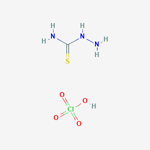 molecular formula CH6ClN3O4S B15435472 Aminothiourea;perchloric acid CAS No. 86136-77-8