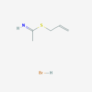 molecular formula C5H10BrNS B15435483 Prop-2-enyl ethanimidothioate;hydrobromide CAS No. 87234-43-3