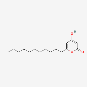 molecular formula C16H26O3 B15435506 4-Hydroxy-6-undecyl-2H-pyran-2-one CAS No. 81017-03-0