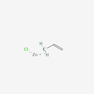molecular formula C3H5ClZn B15435521 chlorozinc(1+);prop-1-ene CAS No. 82934-96-1