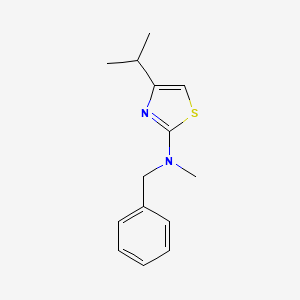 molecular formula C14H18N2S B15435562 N-Benzyl-N-methyl-4-(propan-2-yl)-1,3-thiazol-2-amine CAS No. 85656-45-7
