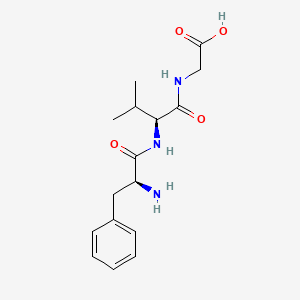 molecular formula C16H23N3O4 B15435603 L-Phenylalanyl-L-valylglycine CAS No. 82848-32-6