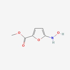 molecular formula C6H7NO4 B15435643 Methyl 5-(hydroxyamino)furan-2-carboxylate CAS No. 83329-44-6