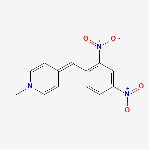 molecular formula C13H11N3O4 B15435669 4-[(2,4-Dinitrophenyl)methylidene]-1-methyl-1,4-dihydropyridine CAS No. 82273-26-5