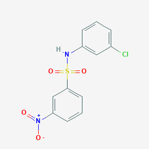 molecular formula C12H9ClN2O4S B15435719 N-(3-chlorophenyl)-3-nitrobenzenesulfonamide CAS No. 87317-02-0