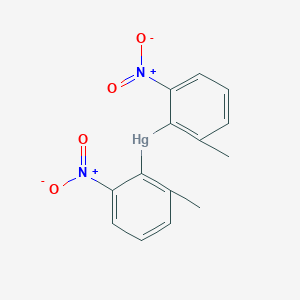 molecular formula C14H12HgN2O4 B15435738 Bis(2-methyl-6-nitrophenyl)mercury CAS No. 85051-59-8