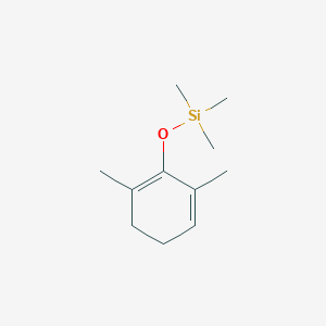 molecular formula C11H20OSi B15435854 Silane, [(2,6-dimethyl-1,5-cyclohexadien-1-yl)oxy]trimethyl- CAS No. 83022-81-5
