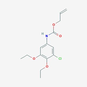 molecular formula C14H18ClNO4 B15435906 Prop-2-en-1-yl (3-chloro-4,5-diethoxyphenyl)carbamate CAS No. 84971-68-6
