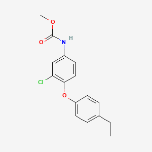 molecular formula C16H16ClNO3 B15435909 Methyl [3-chloro-4-(4-ethylphenoxy)phenyl]carbamate CAS No. 80199-60-6